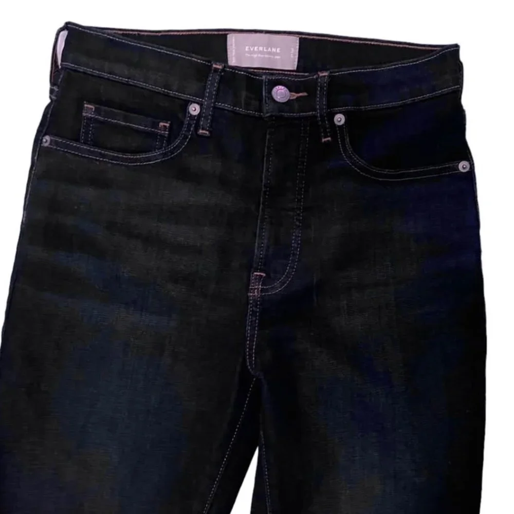 Everlane NEW The High Rise Skinny Jean Dark Indigo Wash size 27 Tall